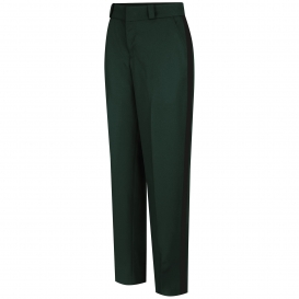 green and black striped pants