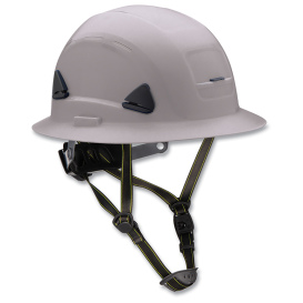 Fibre Metal CSH12 Full Brim Safety Helmet - Ratchet Suspension - Gray