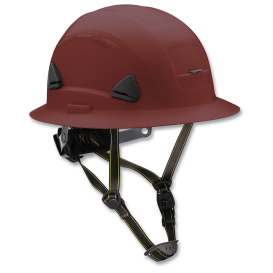 Fibre Metal CSH12 Full Brim Safety Helmet - Ratchet Suspension - Brown