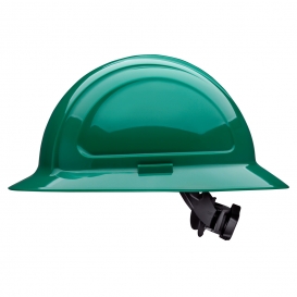 Honeywell N20R040000 North Zone Full Brim Hard Hat - Ratchet Suspension - Green