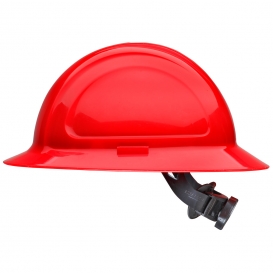 Honeywell N20R150000 North Zone Full Brim Hard Hat - Ratchet Suspension - Red