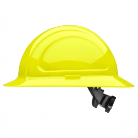 Honeywell N20R440000 North Zone Full Brim Hard Hat - Ratchet Suspension - Hi-Viz Yellow