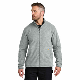 Carhartt CT106416 Textured Full-Zip Fleece Jacket - Heather Grey