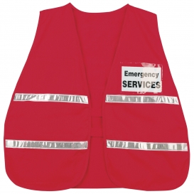 MCR Safety ICV204 Non ANSI Incident Command Vest - Red