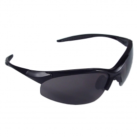 Radians IN1-20 Rad-Infinity Safety Glasses - Black Frame - Smoke Lens