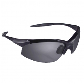 Radians IN1-60 Rad-Infinity Safety Glasses - Black Frame - Silver Mirror Lens