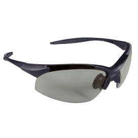 Radians IN1-90 Rad-Infinity Safety Glasses - Black Frame - Indoor/Outdoor Mirror Lens