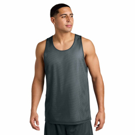 Sport-Tek ST5000 PosiCharge Reversible Mesh Tank - Iron Grey/White