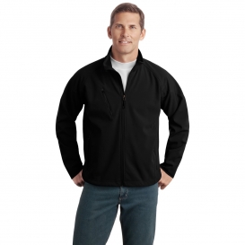 Port Authority J705 Textured Soft Shell Jacket - Black