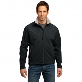 Port Authority J790 Glacier Soft Shell Jacket - Black/Chrome