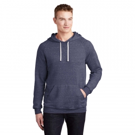 Jerzees 90M Snow Heather French Terry Raglan Hoodie - Navy