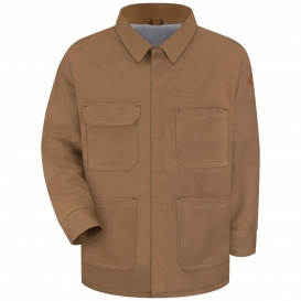 Bulwark FR JLC4BD Men\'s Brown Duck Lineman\'s Coat - EXCEL FR ComforTouch - 11.0 oz.