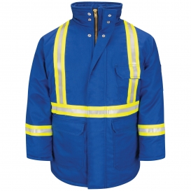 Bulwark FR JLPCRB Deluxe Parka With CSA Compliant Reflective Trim - EXCEL FR ComforTouch - Royal