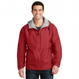 Port Authority JP56 Team Jacket - Red/Light Oxford