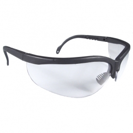 Radians Journey Safety Glasses - Smoke Frame - Clear Anti-Fog Lens