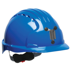 JSP Evolution 6151M Deluxe Mining Hard Hat - Wheel Ratchet Suspension - Blue