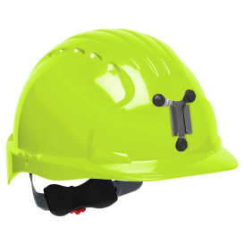 JSP Evolution 6151M Deluxe Mining Hard Hat - Wheel Ratchet Suspension - Hi-Viz Lime