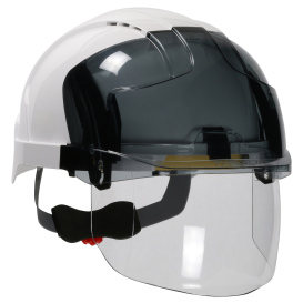 JSP 280-EVSV EVO VISTAshield Vented Cap Style Hard Hat With Face Shield - Smoke Top/Clear Visor