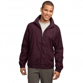 Sport-Tek JST70 Full-Zip Wind Jacket - Maroon