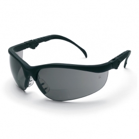 Crews K3HG Klondike Safety Glasses - Black Frame - Gray Bifocal Lens
