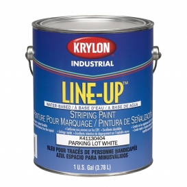 Krylon K41130404-16 Line-Up Bulk Water Based Pavement Striping Paint - 4-1 Gallon Pails - Parking Lot White