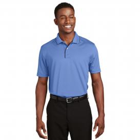 Sport-Tek K467 Dri-Mesh Polo with Tipped Collar and Piping - Blueberry/Navy