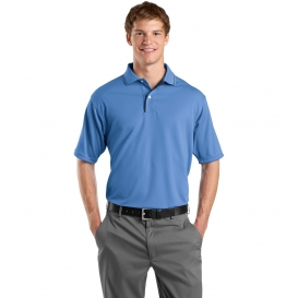 Sport-Tek K467 Dri-Mesh Polo with Tipped Collar and Piping - Blueberry/Navy