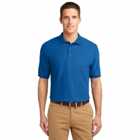 Port Authority K500 Silk Touch Polo - Strong Blue
