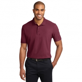 Port Authority K510 Stain-Resistant Polo - Burgundy