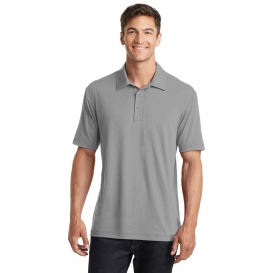 Port Authority K568 Cotton Touch Performance Polo - Frost Grey