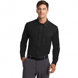 Port Authority K570 Dimension Knit Dress Shirt - Black