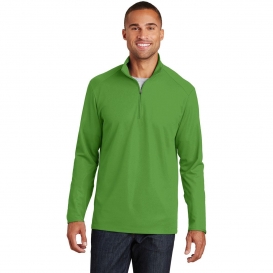 Port Authority K806 Pinpoint Mesh 1/2-Zip Pullover - Treetop Green