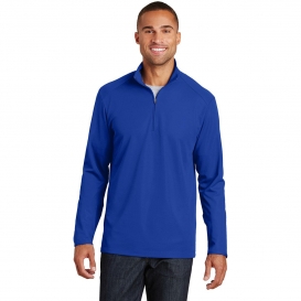 Port Authority K806 Pinpoint Mesh 1/2-Zip Pullover - True Royal