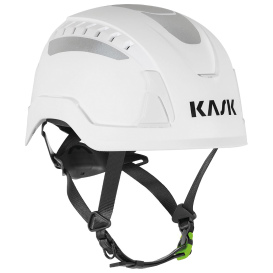 KASK WHE00120 Primero Air Hi Viz Vented Safety Helmet - Ratchet Suspension - White
