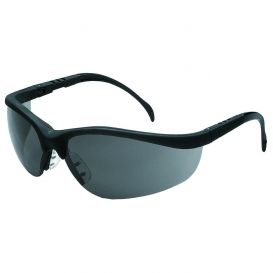 Crews KD112 Klondike Safety Glasses - Black Frame - Gray Lens