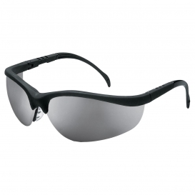 MCR Safety KD117 Klondike KD1 Safety Glasses - Black Frame - Silver Mirror Lens