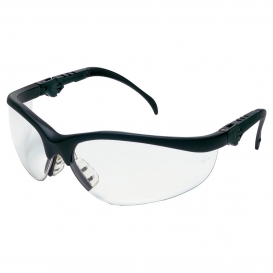 MCR Safety KD310 Klondike KD3 Safety Glasses - Black Frame - Clear Lens