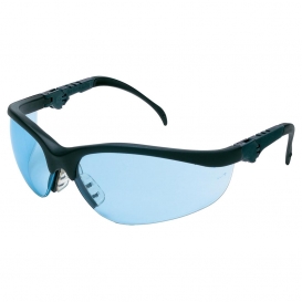 MCR Safety KD313 Klondike KD3 Safety Glasses - Black Frame - Light Blue Lens