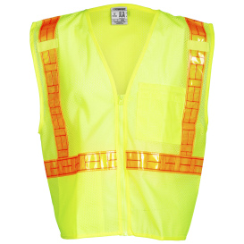 Kishigo 1076 Ultra-Cool Mesh Reflexite Safety Vest - Yellow/Lime