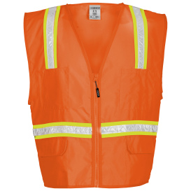 Kishigo 1091 Economy Multi-Pocket Surveyor Safety Vest - Orange