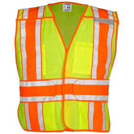 Kishigo 1166BA 4-Season Ultra-Cool Breakaway Safety Vest - Yellow/Lime