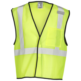 Kishigo 1193 Economy Series 1-Pocket Mesh Safety Vest - Yellow/Lime