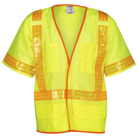 Kishigo 1201A Ultra-Cool ORALITE Mesh Safety Vest - Yellow/Lime