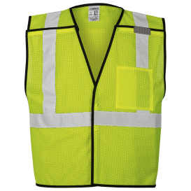 Kishigo 1535 Type R Class 2 Single Pocket Economy Breakaway Safety Vest - Yellow/Lime