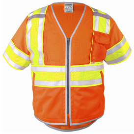 Kishigo 1574 Premium Brilliant Series Ultimate Reflective Safety Vest - Orange