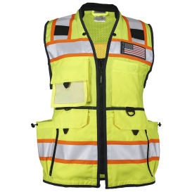 Kishigo 1824 Women\'s Ultimate Construction Safety Vest - Yellow/Lime