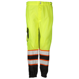 Kishigo 3118 Brilliant Series Mesh Safety Pants - Yellow/Lime