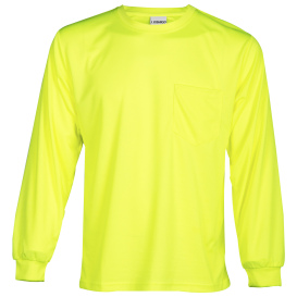 Kishigo 9122 Microfiber Long Sleeve T-Shirt - Yellow/Lime