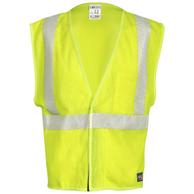 Kishigo FM389 Breathable Mesh FR Safety Vest - Yellow/Lime
