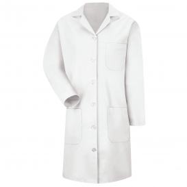 Red Kap KP13 Women\'s Button Front Lab Coat - White